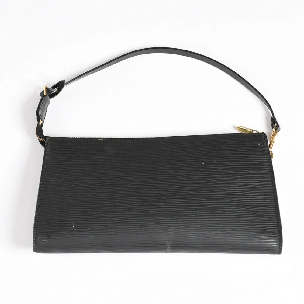 LOUIS VUITTON Pochette Accessoires Accessory Pouch Clutch Epi Black
